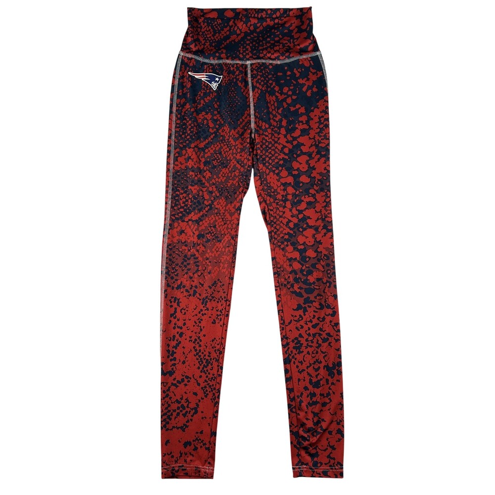 New England Patriots Pants Womens XS Red Navy NFL Football Team Apparel Print